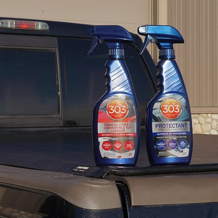 303 Products 30510 Convertible Vinyl Top Cleaning and Care Kit - Cleans and Protects Vinyl Tops - Includes Tonneau Cover and Convertible Top Cleaner 16 fl. oz. + Automotive Protectant 16 fl. oz.,Blue