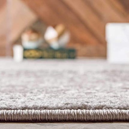 Alfombra de pasillo geométrica marroquí moderna gris claro Unique Loom Trellis Frieze Collection (0,6 x 3,9 m)
