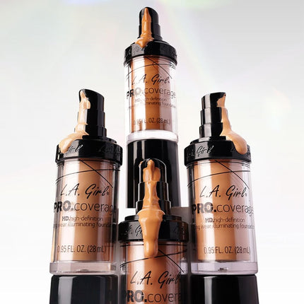L.A. Girl Pro Coverage Liquid Foundation, Warm Beige, 0.95 Fl Oz