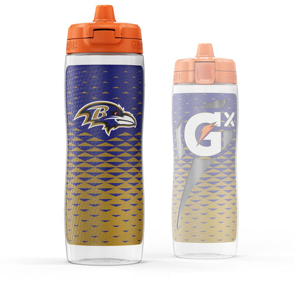 Gatorade Gx NFL Non-Slip Squeeze Bottles, 30 fl oz