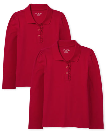 The Children's Place Girls' Multipack Long Sleeve 