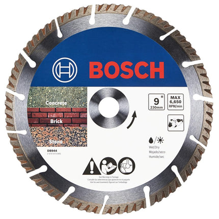 BOSCH DB944-9-Inch Segmented Diamond Blade - Ideal