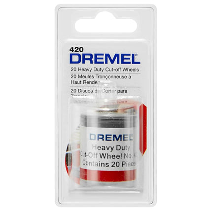 Dremel 420 Cut-Off Wheel, 15/16" (23.8 mm) Diameter, 0.40� (1.0 mm) disc Thickness, Cutting Rotary Tool Accessory (20 Pieces)