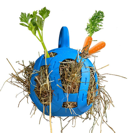 Horsemen's Pride Jolly Hay Ball Stall Toy for Horses, Blue