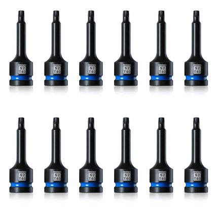 toolant Torx T40 Impact Bit Socket Set 12pcs,1/2" 