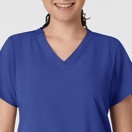 WonderWink Women's Basic V-Neck Top, Galaxy Blue, XX-Small