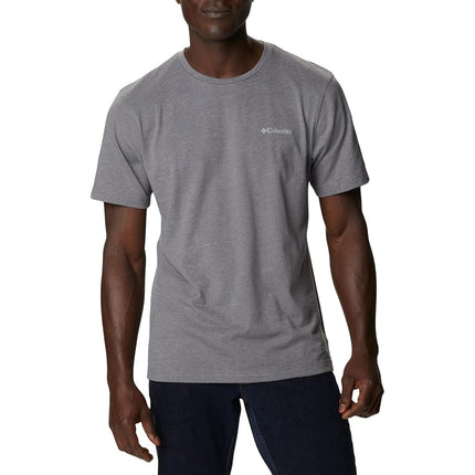 Camisa de senderismo de manga corta Columbia Thistletown Hills para hombre, color gris jaspeado, 1X