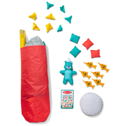 Melissa & Doug Fun at The Fair! Game Center Play Tent - 4 Sides of Activities