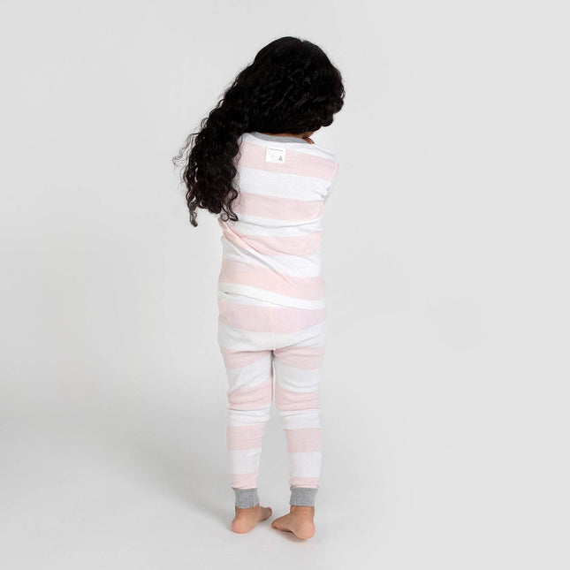 Pijama para bebé niña de Burt's Bees Baby, conjunto de camiseta y pantalón de 2 piezas, 100 % algodón orgánico - rosa - 12 meses