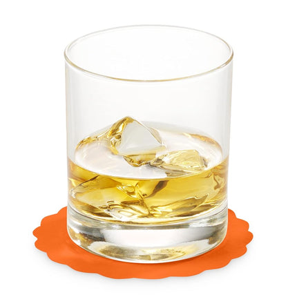 Disposable Orange Paper Coasters for Drinks, 3.5 Inch Round Coasters for Bar, Cocktail, Beverage, Wine Or Event, 500 Pack Bulk