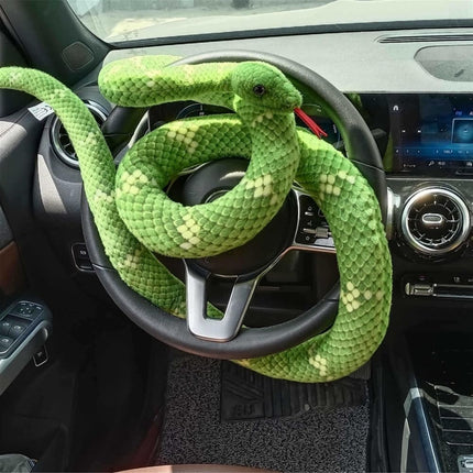 Xshelley 120 inch high Simulation Extra Long Snake, Soft Plush Toy, Snake Stuffed Animal, Large Stuffed Animal Toy, Children's Toy Gift (Green)