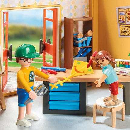 Playmobil City Life 70986 Ampliación de la Casa Moderna, Con Efectos Luminosos, Juguete para Niños a Partir de 4 Años