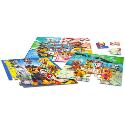Paw Patrol Movie Premier Jigsaw Puzzle Set - 3 Pack Bundle with Two 24 Pc Puzzles, a 48 Pc Puzzle, Stickers and More for Kids and Adults