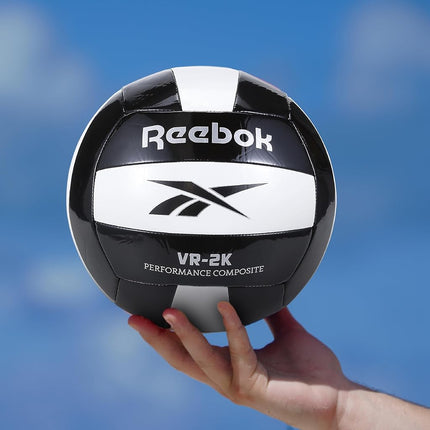 Reebok VR-2K composite volleyball, strong and high performance, (black, size 5)