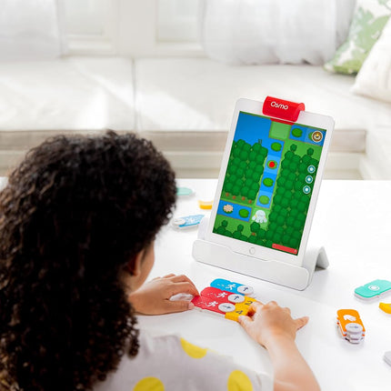 Osmo - Kit de démarrage Codage pour iPad - 3 jeux éducatifs - 5-10 ans et plus - Apprendre à coder, bases du codage et puzzles de codage - Jouet STEM - Logique, fondamentaux du codage, garçon et fille (Base Osmo iPad incluse)