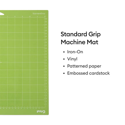 Cricut StandardGrip Adhesive Cutting Mat 12"x24" for Explore Air 2/Maker - 3 Pack, Green