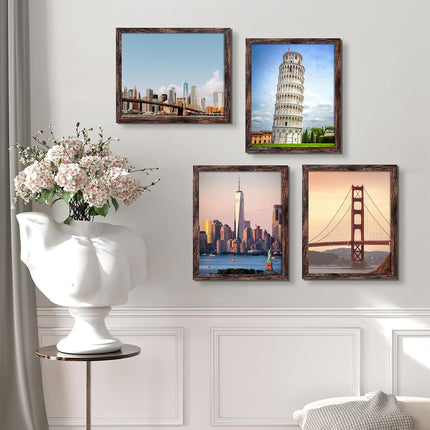 BESCRCL 20x25 Picture Frame Brown, Poster Frames Wall Hanging, Display Pictures 20 x 25 without Mat, 1 Pack
