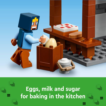 LEGO Minecraft Juguetes de Construcción La Granja del Molino de Viento - Juguetes de Minecraft para Niños y Niñas, Edades 8+ - Incluye 3 Minifiguras - Regalo de Cumpleaños para Fans de Videojuegos - 21262