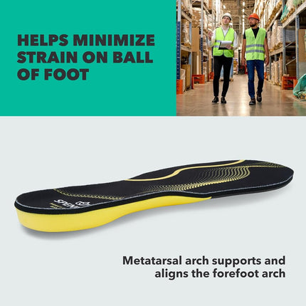 Spenco Polysorb Heavy Duty Maximum All Day Comfort and Support Shoe Insole, Women's Men's 14-15.5