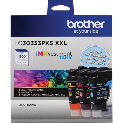 BROTHER LC30333PKS ink cartridge Original Cyan,Magenta,Yellow Multipack 1 pc(s)