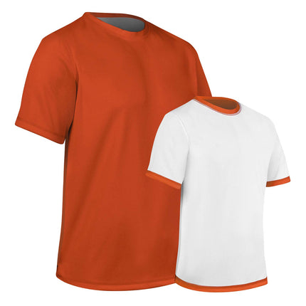 CHAMPRO Unisex-Youth Reversible Tee Shirt Orange, 