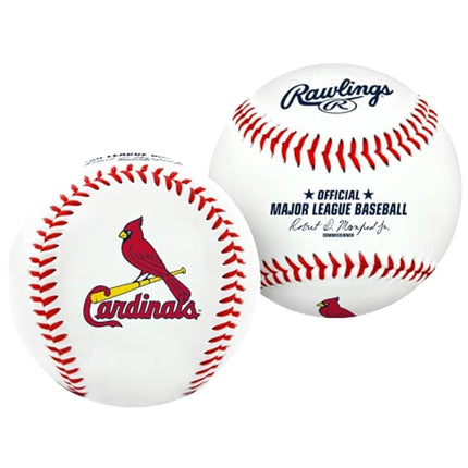 Rawlings MLB St Louis Cardinals Team Logo Baseball, Official, White