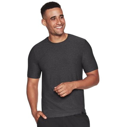 Skechers Men's Godri All Day Solid Tee, Asphalt, S