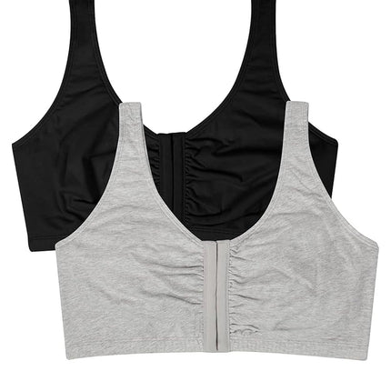 Fruit of the Loom Women's Front Close Sports Bra, 