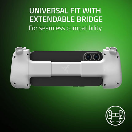 Razer Kishi V2 Mobile Gaming Controller Xbox Edition for iPhone: Console Quality Controls - Universal Fit - Stream PC & Xbox Games - Low Latency - Free Nexus App - 1 Month Xbox Game Pass Incl. - White