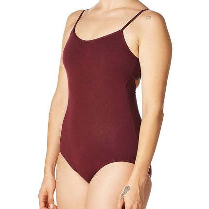 Capezio Women's V-Neck Camisole Leotard, Burgundy,