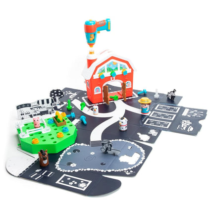 Learning Resources Design & Drill Bolt Buddies Barn, Farm Toy Playset with Farmer, STEM Construction Toys for Preschoolers, Construction Toy Gift for 3+ Boys and Girls, Kids Gift Ages 3 4 5+