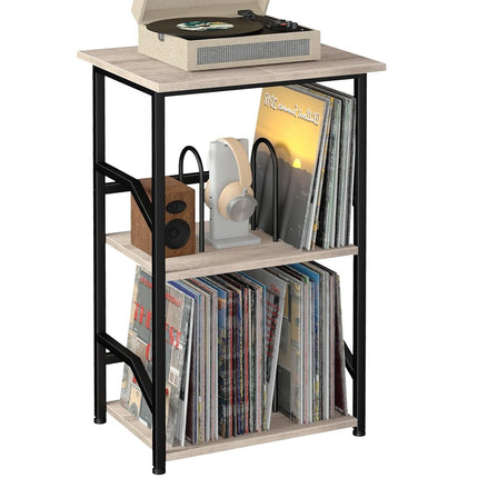 LOAKEKEL Record Player Stand, Vinyl Record Storage