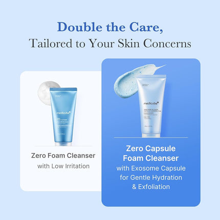 medicube Zero Pore SA Clear Blue Capsule Facial Cleanser for Skin Texture, Blackhead & Pore Care | AHA, BHA & PHA for Double Cleansing, Daily Gentle Face Wash, Korean Skincare | 120g / 4.23 oz