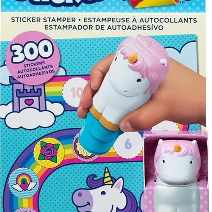 Melissa & Doug Sticker Wow Stamper & Activity Pad - Unicorn | Book for Children, Travel Toys for Kids | Age 3+ - FSC Certified