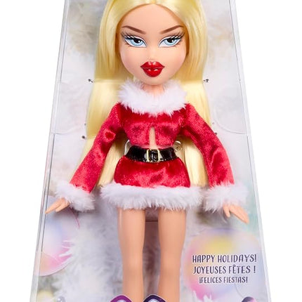 Bratz Very Merry Cloe - Fashion Doll With Real Fashion and Accessories, Special Christmas Theme, Holiday Packaging, Cute Toys for Girls, Red