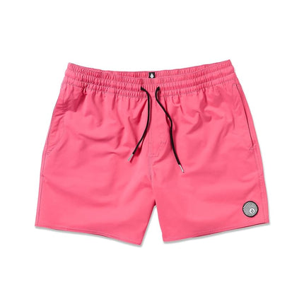 Volcom Men's Lido Solid 16" Swim Surf Trunk, Neon Pink, Medium