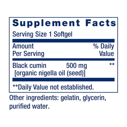 Life Extension Black Cumin Seed Oil, 60 softgels