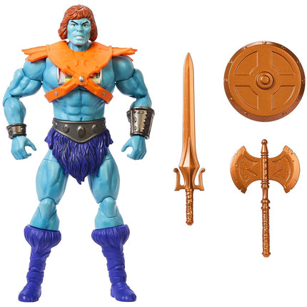 Masters of the Universe Masterverse Action Figure, Vintage Collection Faker, 7 Inch MOTU Blue-Skinned Robotic He-Man Villain with Accessories, JBP94