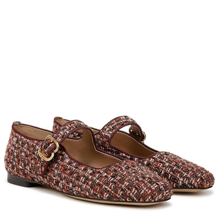 Sam Edelman Women's Michaela Mary Jane Flat Coffee