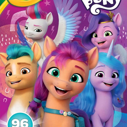 Crayola My Little Pony Coloring Book with Stickers, Gift for Girls and Boys, 96 Pages, Ages 3, 4, 5, 6