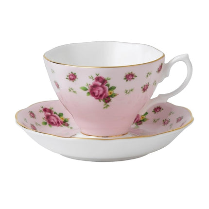 Royal Albert New Country Roses Pink Teacup & Sauce