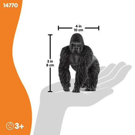 Schleich Wild Life - African Gorilla Toy Figurine - Kids Ages 3+ | 14770