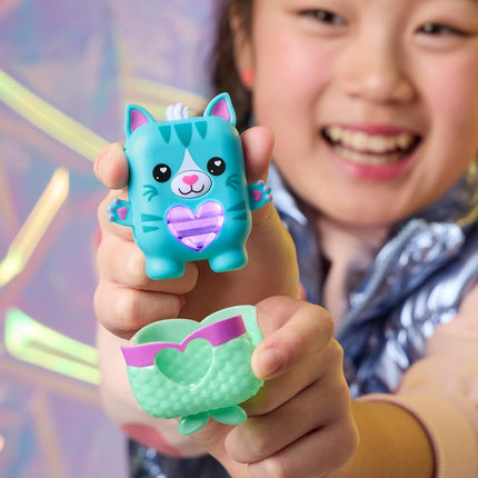 NANO-MALS Pawtricia The Blue Kitty, Electronic Pet Cat, 70+ Responses, Interactive Fidget Toys for Girls & Boys Ages 5+