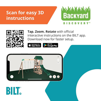 Backyard Discovery Buckley Hill Cedar Swing Set | 1.8m Slide & Chalkboard