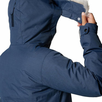 Columbia Women's Suttle Mountain Long Insulated Jacket, Collegiate Navy, XX-Large