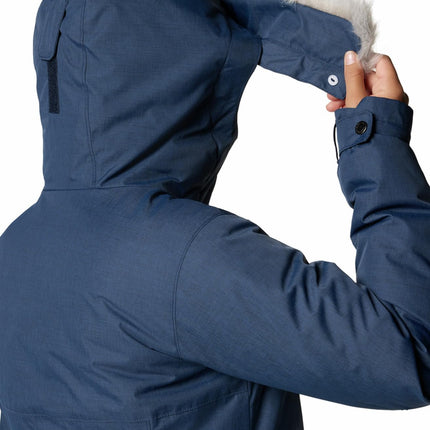 Columbia Women's Suttle Mountain Long Insulated Jacket, Collegiate Navy, Large