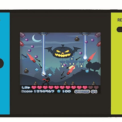 Lexibook JL2377 Compact Cyber Arcade Portable Console, 250, LCD, Battery Operated, Video Game for Children, Black/Blue/Green