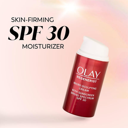 Olay Regenerist Micro-sculpting Cream Face Moisturizer With Spf 30, Trial Size 0.5 Fluid Ounce