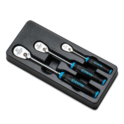 Capri Tools Fine 90-Tooth Ratchet Set, Ergonomic S