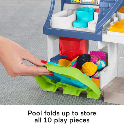 Fisher-Price Little People Friends Together Play House, electronic playset with Smart Stages learning content for toddlers and preschool kids
